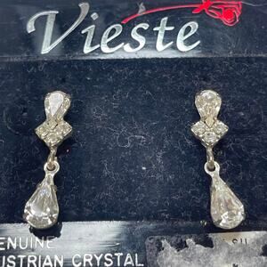 earrings Australian crystal dangle post style costume jewelry formal wedding